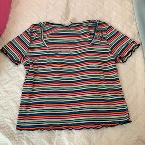 Size L striped top